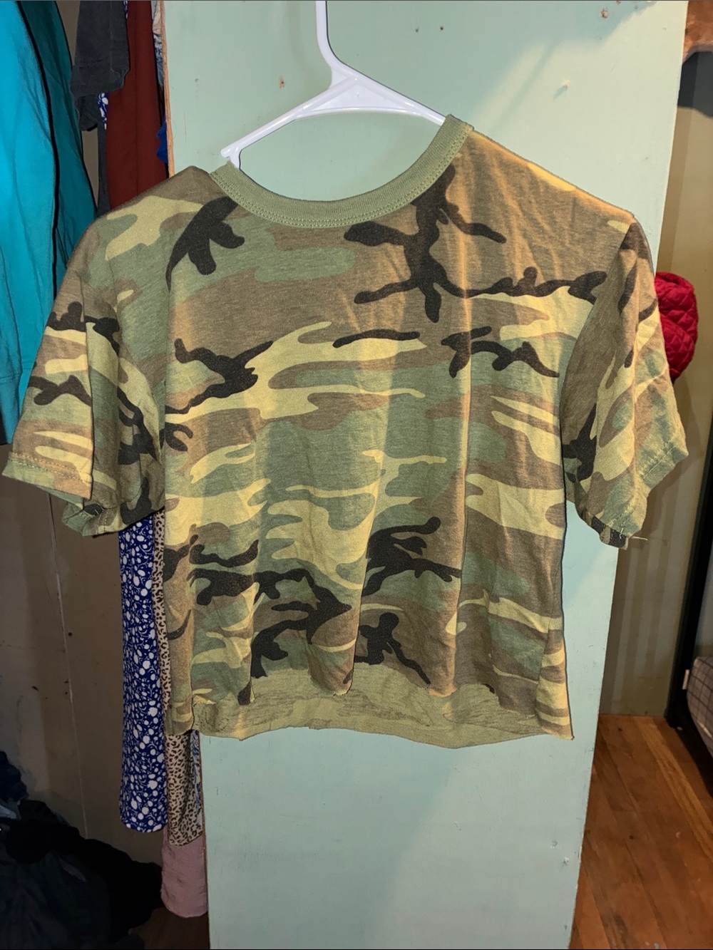 Rothco Kids Camo Short Sleeve Tee in Olive and Black